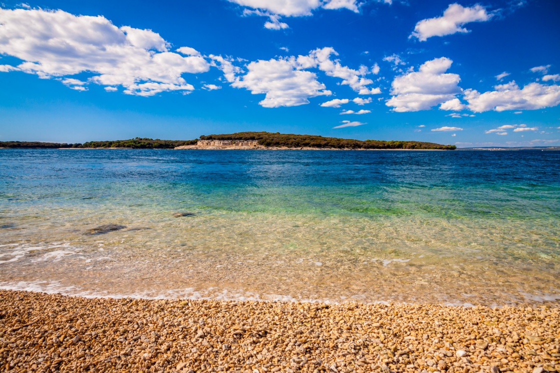 Beach of Brijuni Island